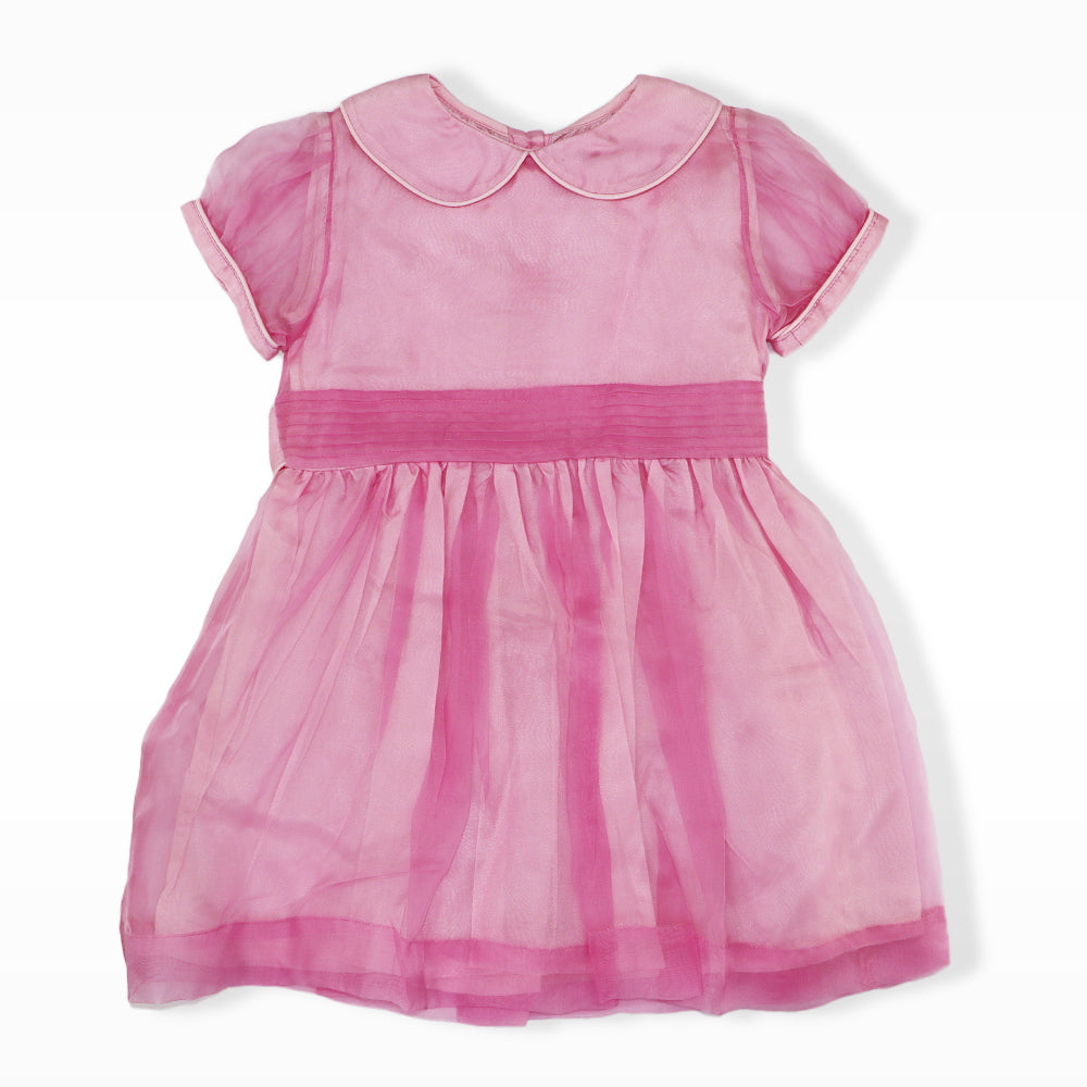 Rachel Riley Girls Luxury Silk Pintuck Special Occasion Dress