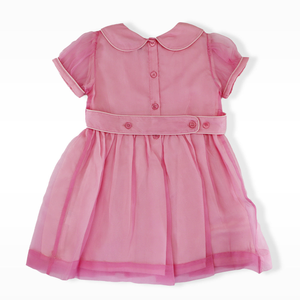 Rachel Riley Girls Luxury Silk Pintuck Special Occasion Dress