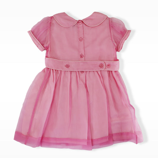Rachel Riley Girls Luxury Silk Pintuck Special Occasion Dress