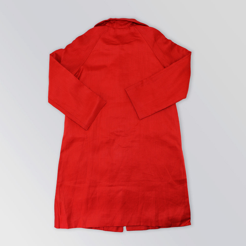 Rachel Riley Elegant Peach Swing Coat for Little Girls