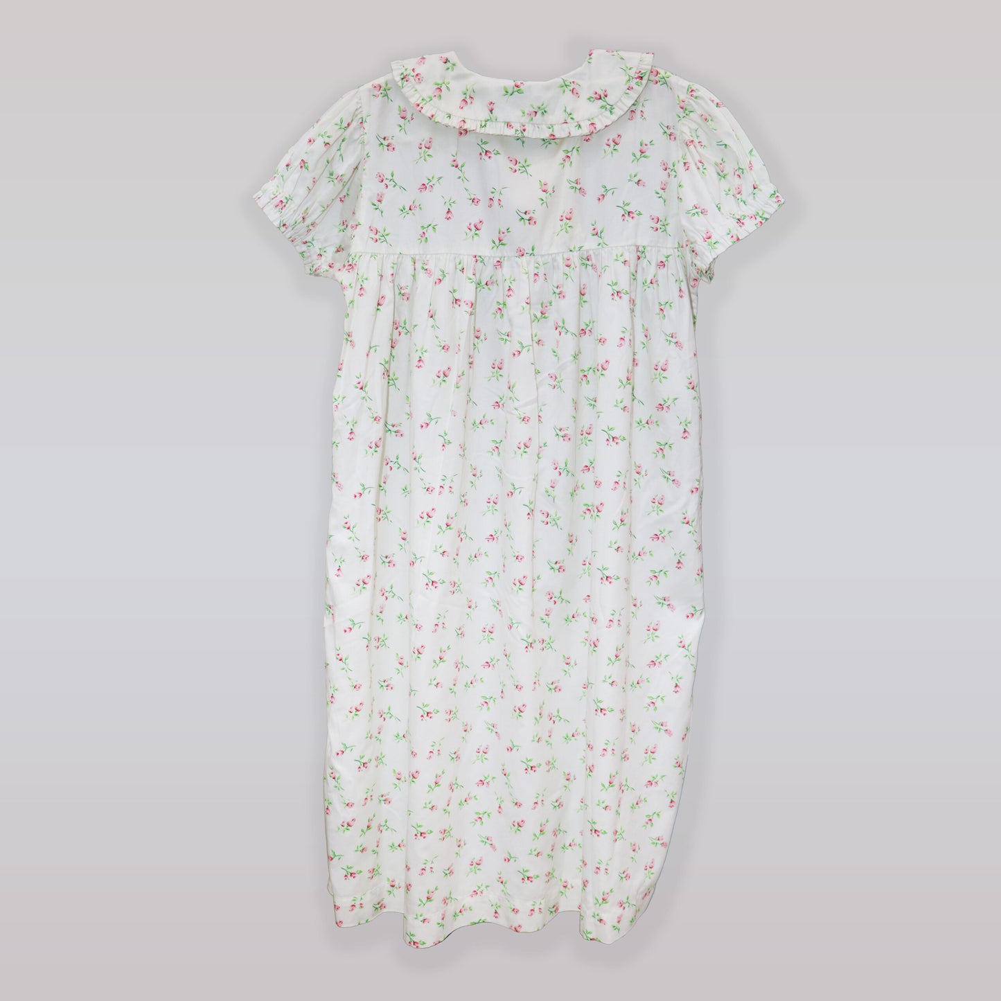 Rachel Riley Girls Pink Rose Bud Print Cotton Night Dress