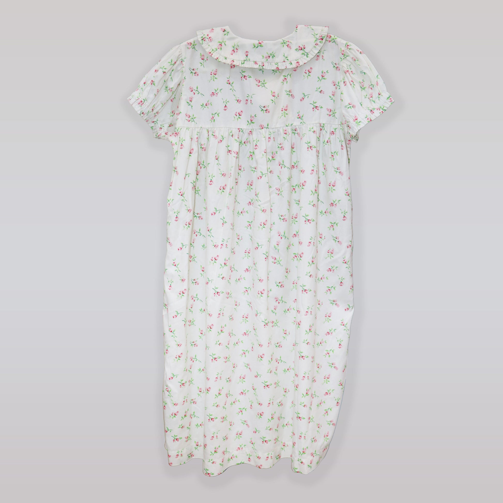Rachel Riley Girls Pink Rose Bud Print Cotton Night Dress