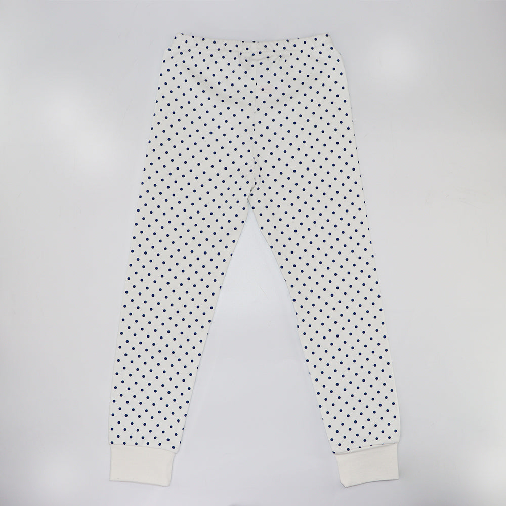 Rachel Riley Blue Polka Dot Cotton Pyjamas for Toddlers