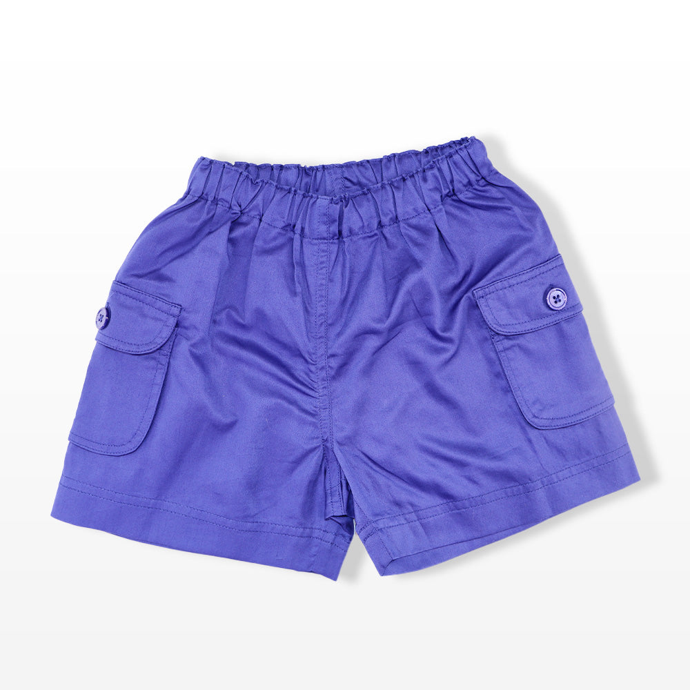 Rachel Riley Blue Cotton Pocket Shorts for Toddler Boys