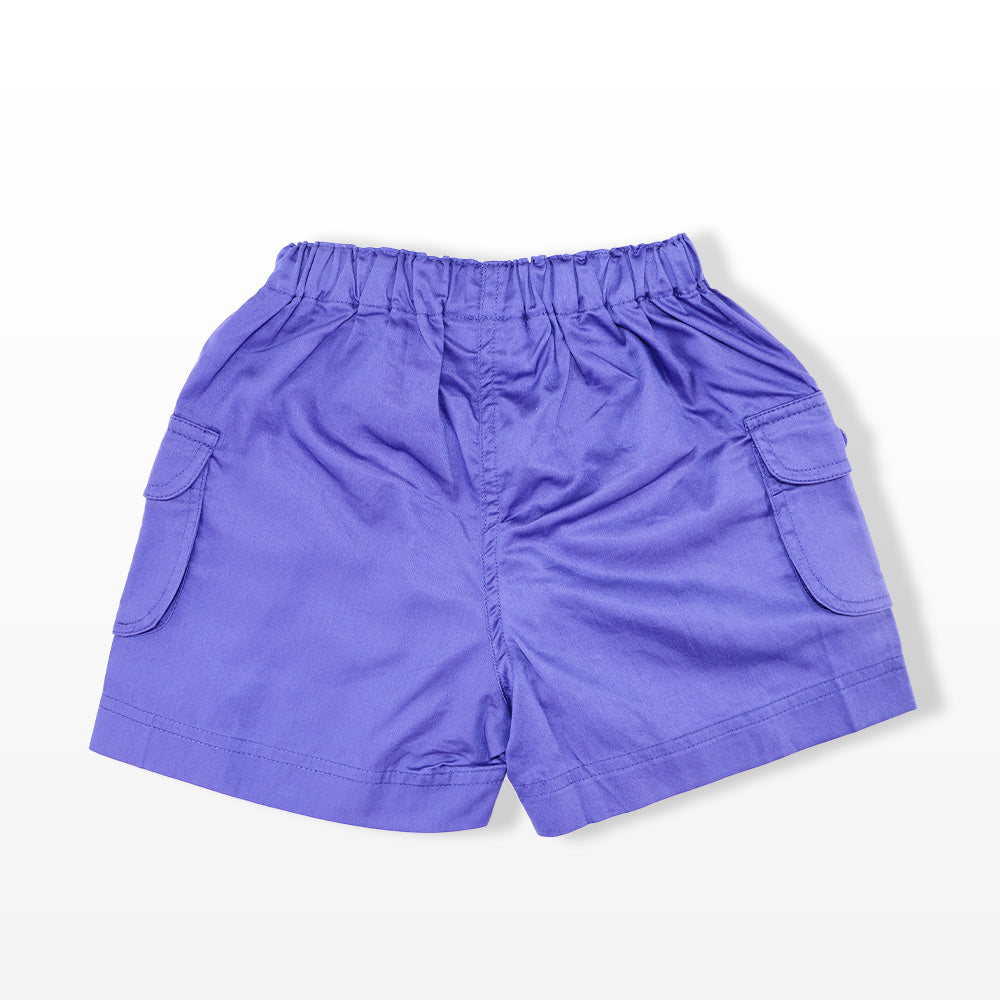 Rachel Riley Boys Classic Cotton Pocket Shorts in Navy Blue