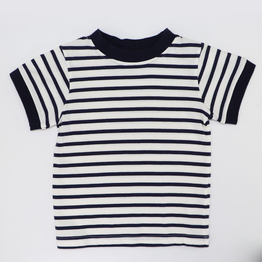 Rachel Riley Boys Striped Soft Cotton Toddler T-Shirt