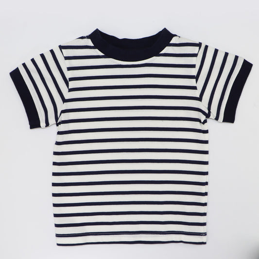Rachel Riley Boys Striped Soft Cotton Toddler T-Shirt