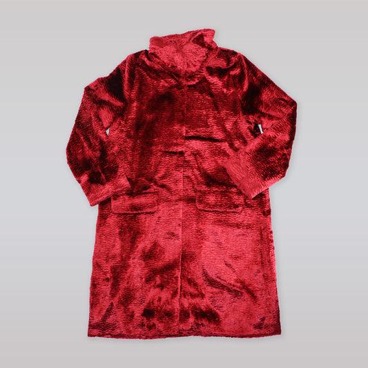 Rachel Riley Girls Red Wool Blend Tailored Classic Winter Coat