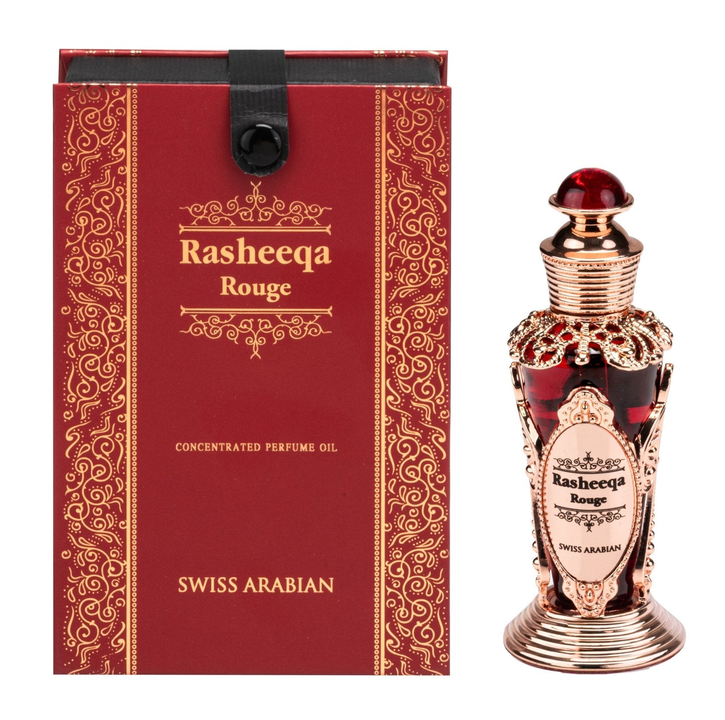Swiss Arabian Rasheeqa Rouge Concentrated Perfume Oil with Spiced Rose