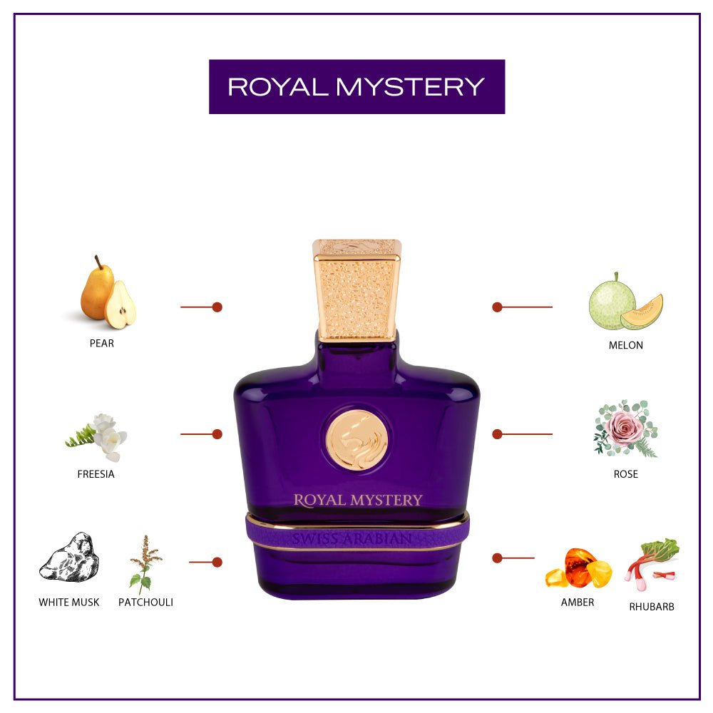 Royal Mystery Elegant Women's Chypre Fruity Perfume by Swiss Arabian