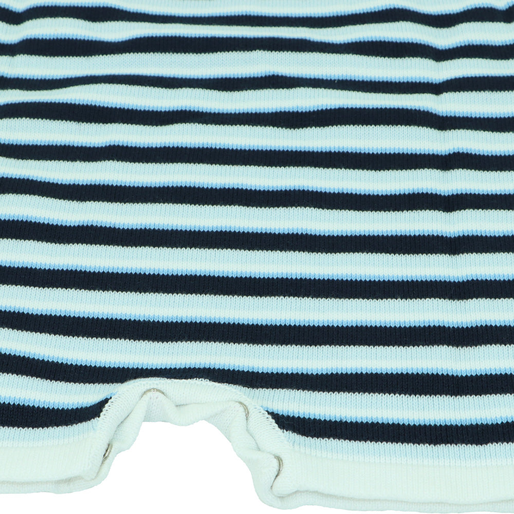 Kissy Kissy Baby Boy Beluga Striped Cotton Play Suit