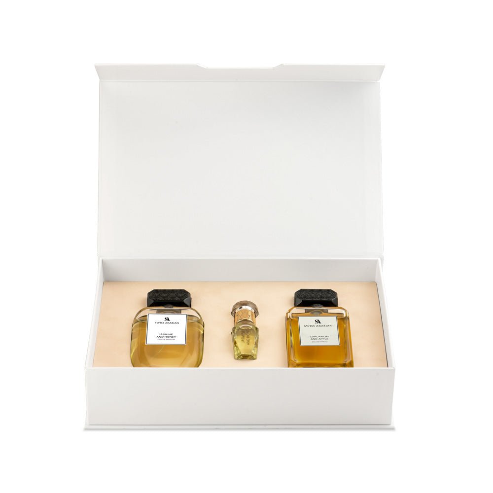 Swiss Arabian Harmony Ramadan Gift Set Jasmine Honey Cardamom Apple