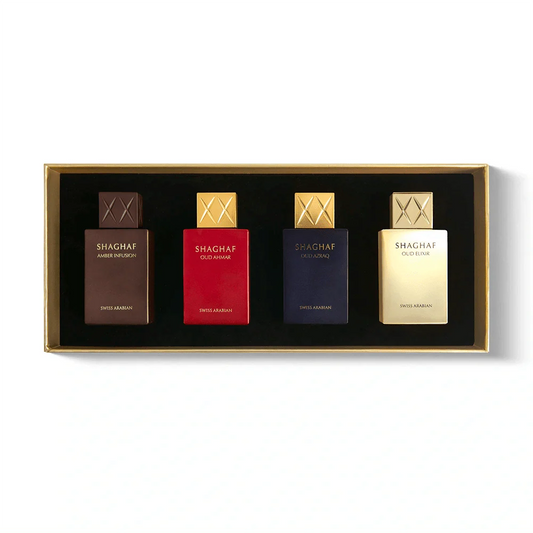Swiss Arabian Shaghaf Miniature Fragrance Gift Set Four Piece Collection