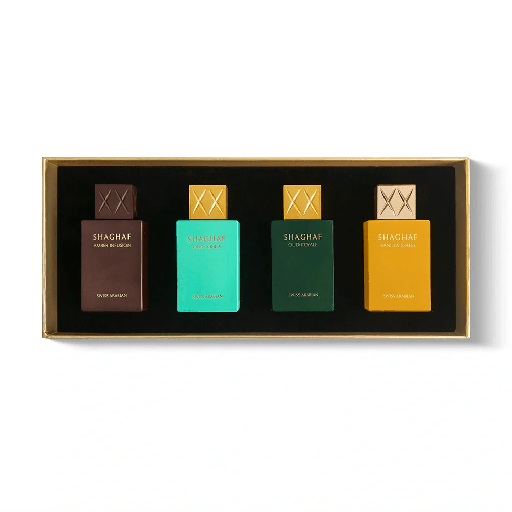 Swiss Arabian Shaghaf Miniature Gift Set II Four Perfume Collection