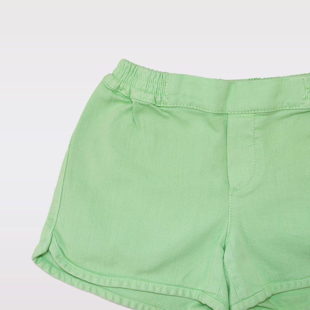 Nanos Baby Stylish Green Cotton Blend Shorts for Kids