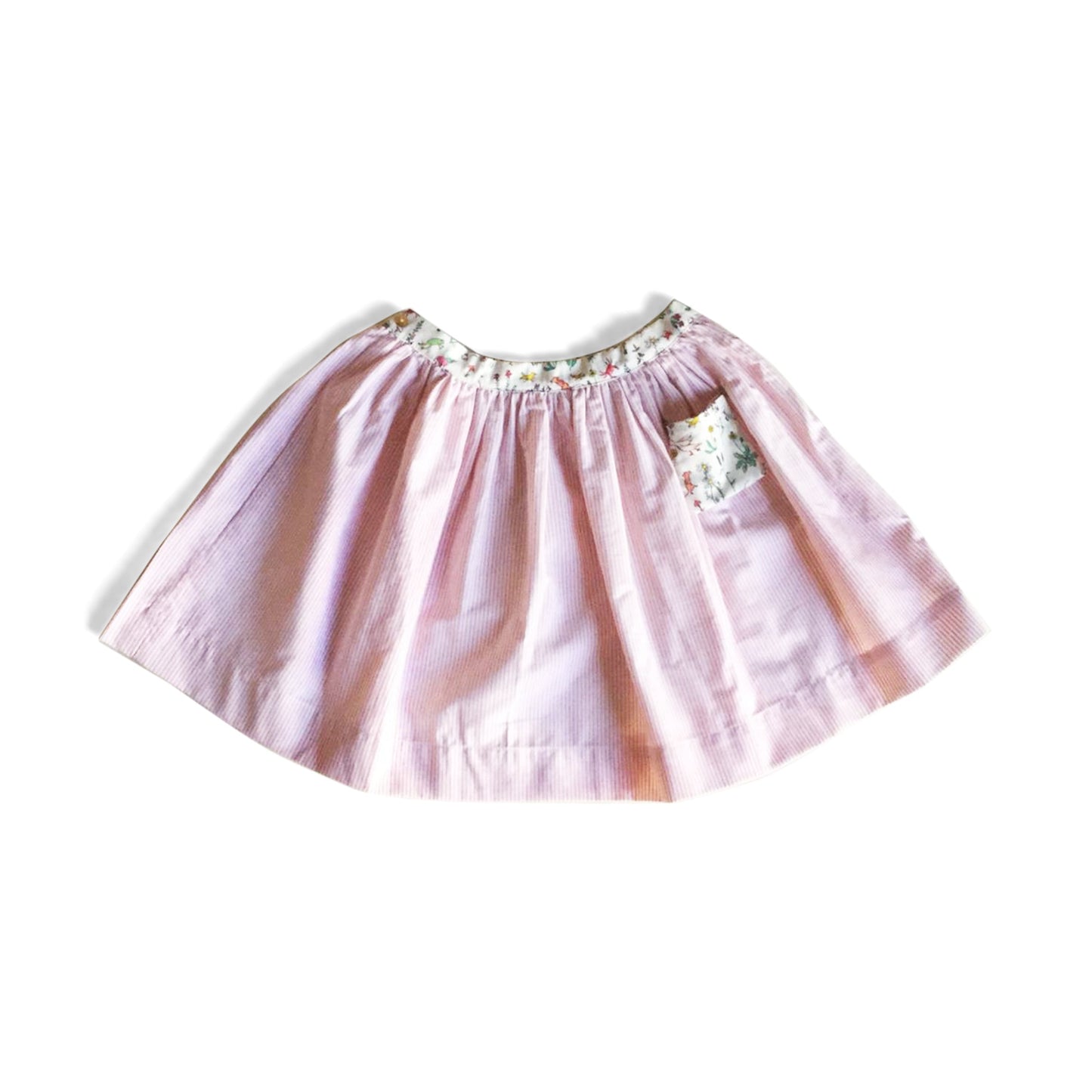 Les Enfantines Alouet Striped Cotton Skirt for Girls Age 4