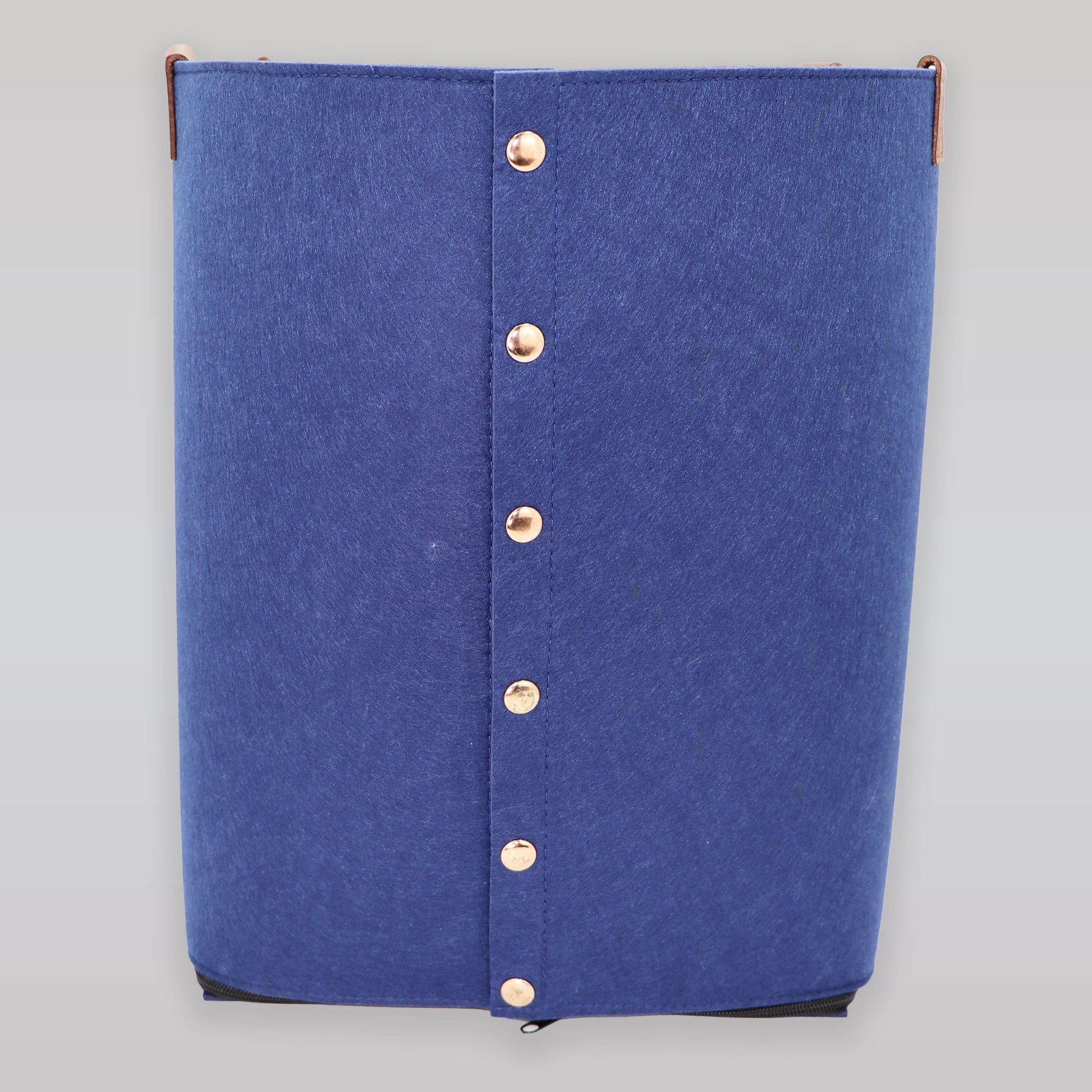 SNE Design Eco-Friendly Felt Storage Basket with Leather Handles