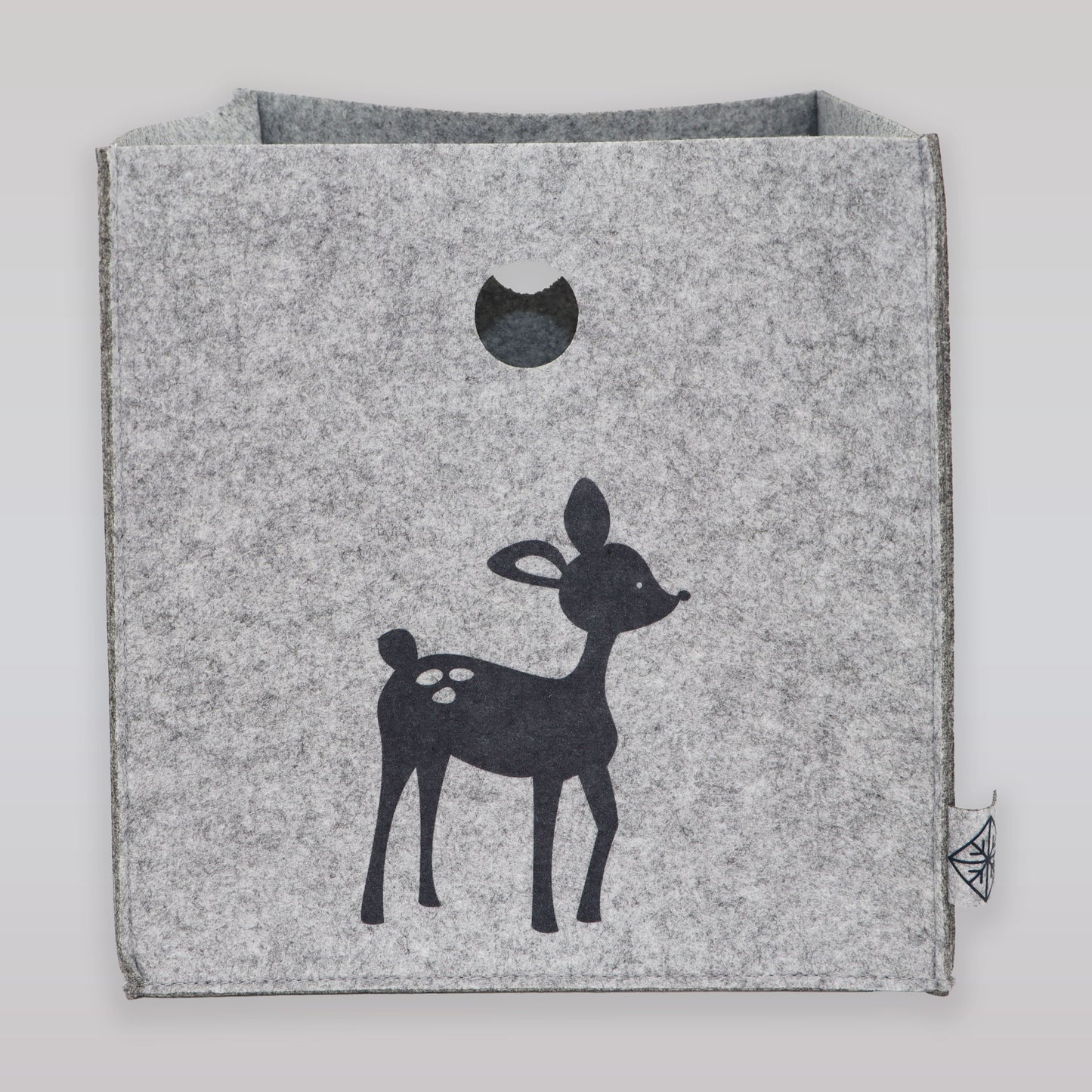 SNE Design Owl and Deer Kids Fabric Hanging Storage Basket
