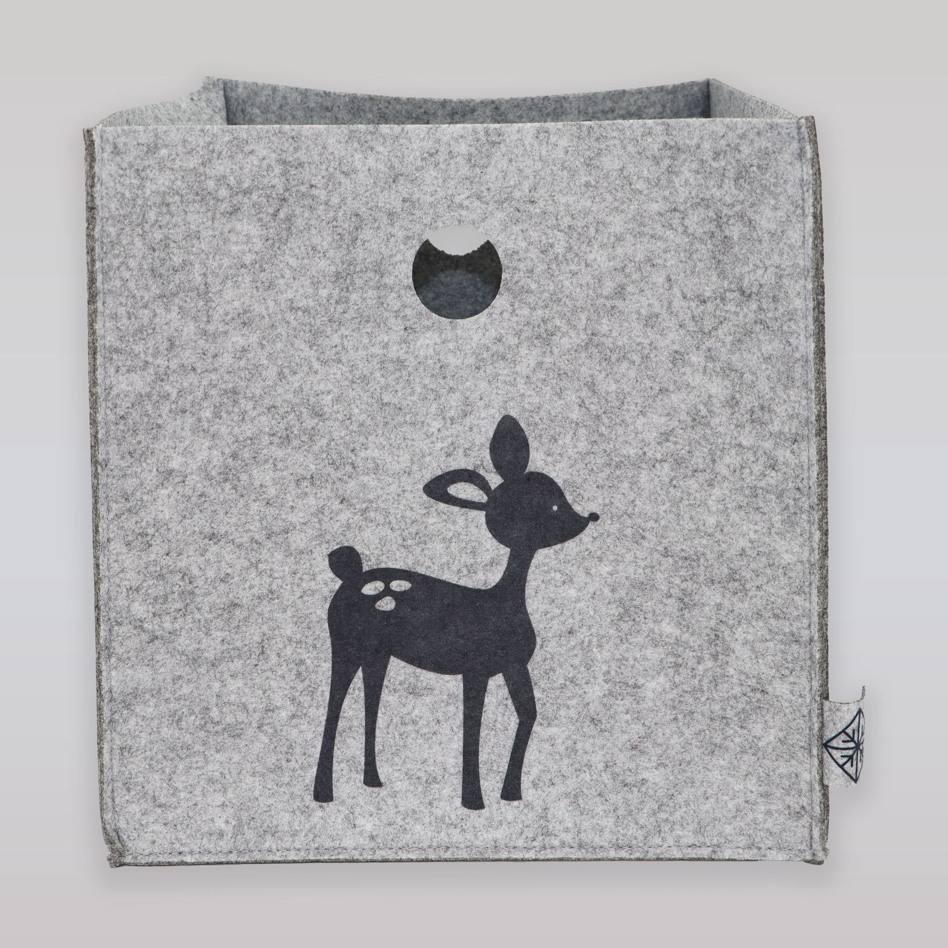 SNE Design Owl and Deer Kids Fabric Hanging Storage Basket