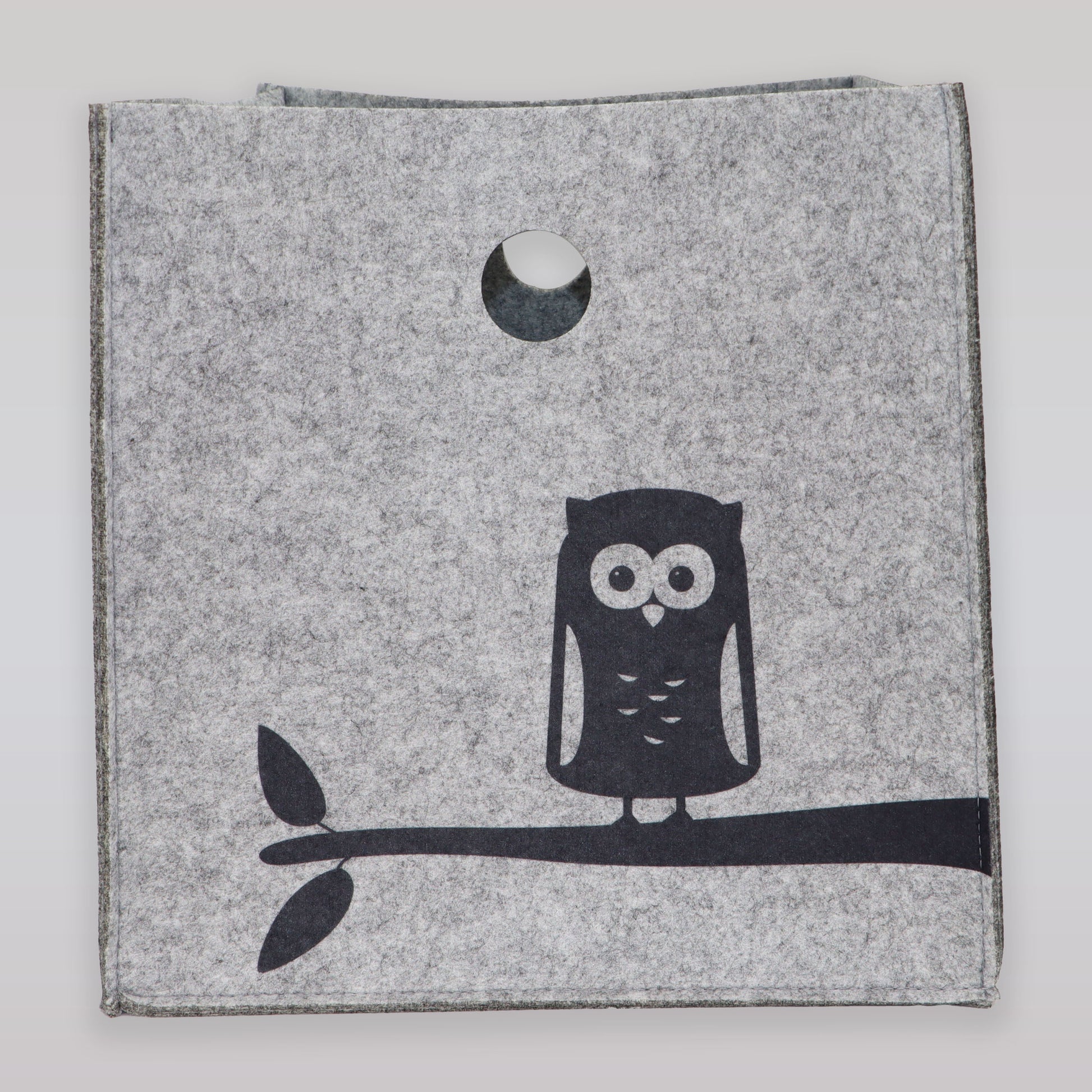 SNE Design Owl and Deer Kids Fabric Hanging Storage Basket