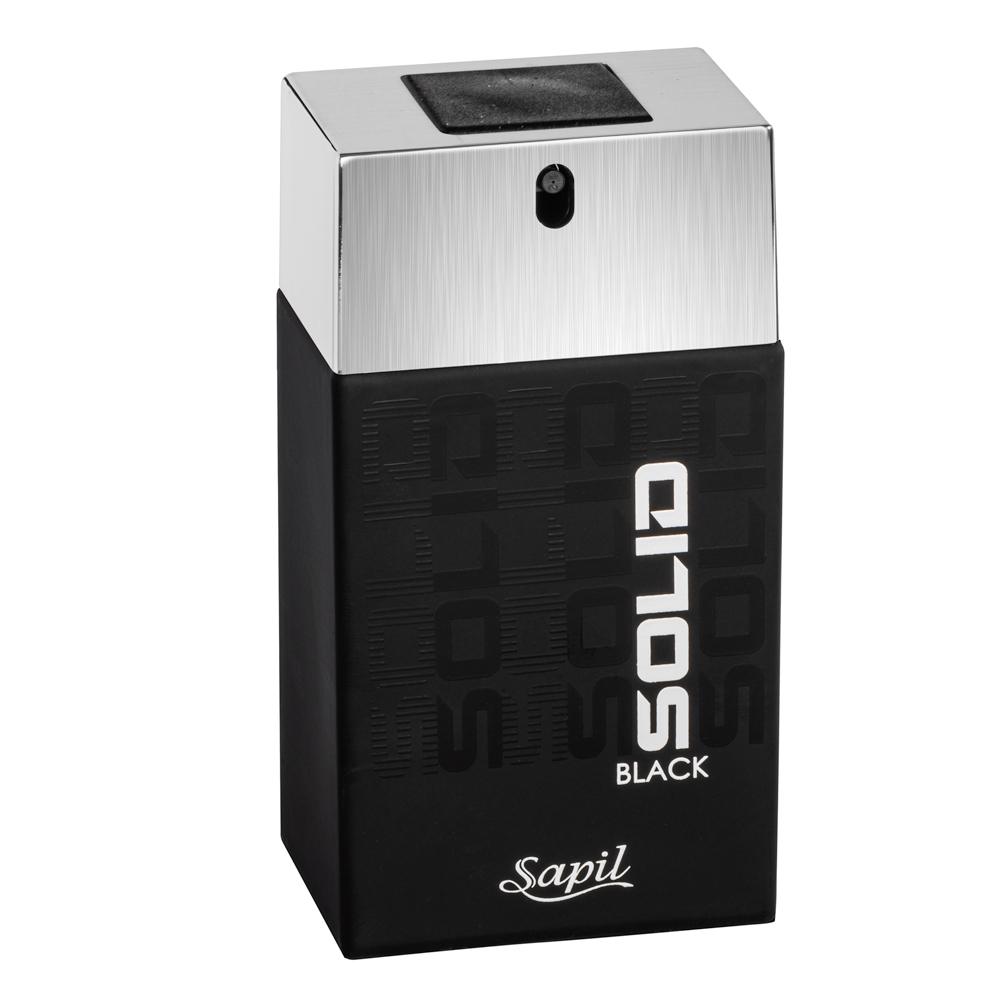 Sapil Solid Black Eau De Parfum For Men 100ml Woody Fragrance