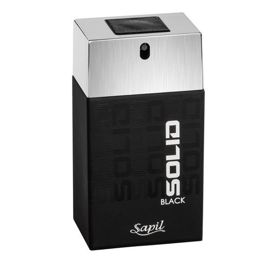 Sapil Solid Black Eau De Parfum For Men 100ml Woody Fragrance
