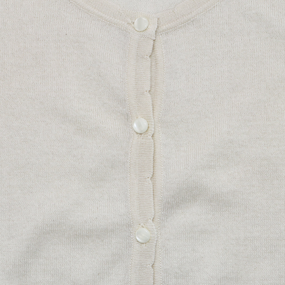 Elegant Hucklebones Girl's Butter Cup Pointelle Dress Cream Soda
