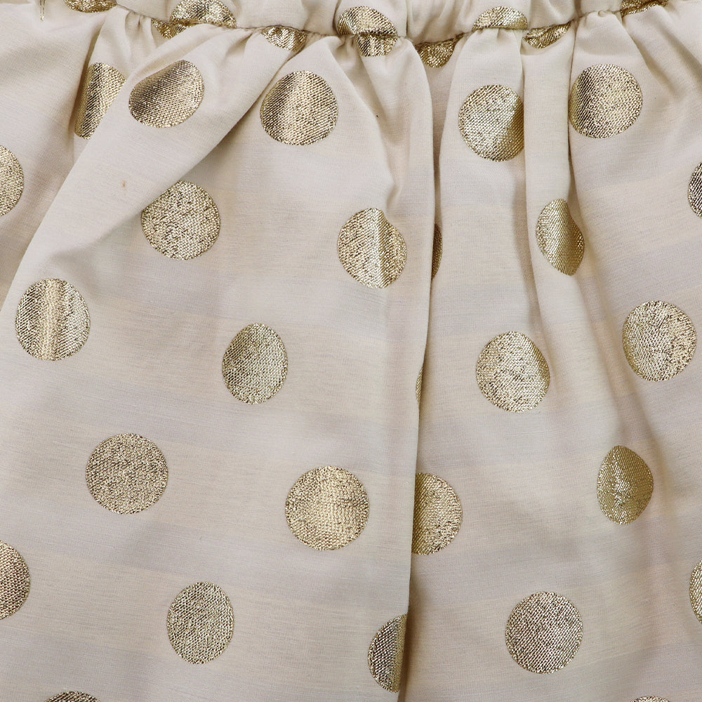 Huckle Bones Sparkle Dot Gold Metallic Skirt for Girls