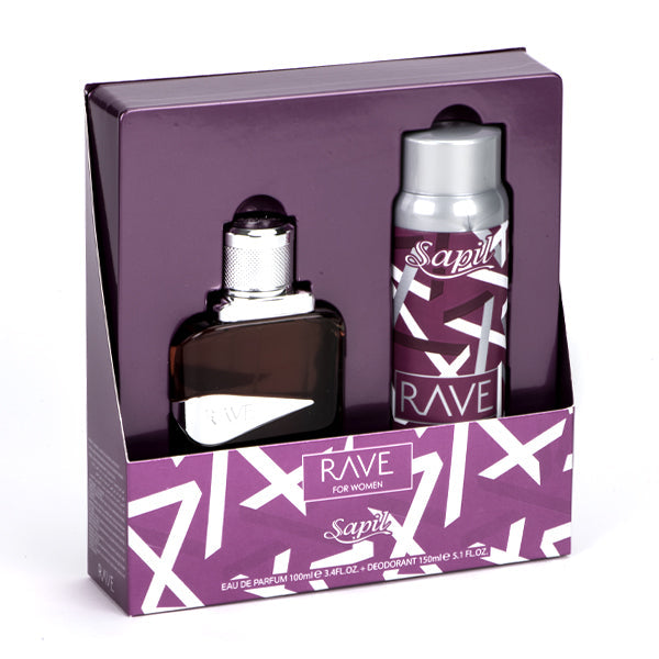 Sapil Rave for Women Fragrance Gift Set EDP and Deodorant