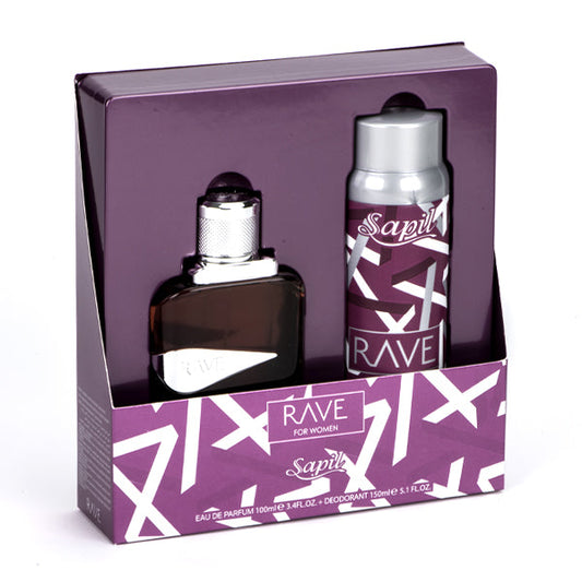 Sapil Rave for Women Fragrance Gift Set EDP and Deodorant