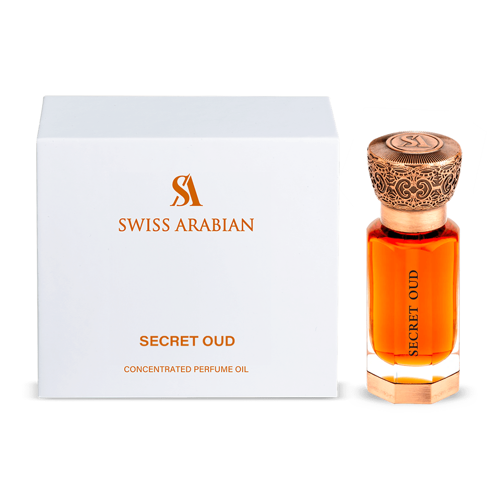 Swiss Arabian Secret Oud Concentrated Perfume Oil with Rose and Amber