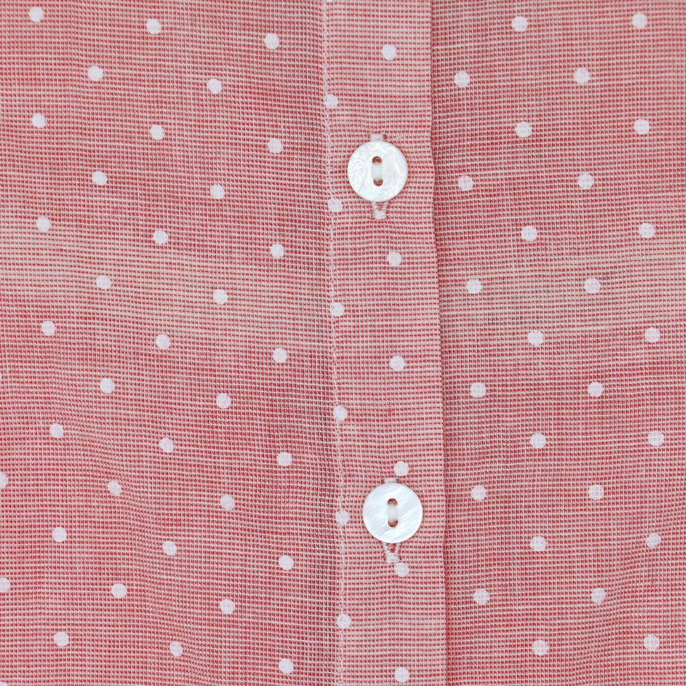 Troi Zenfants Manon Pink Spotted Cotton Dress for Girls