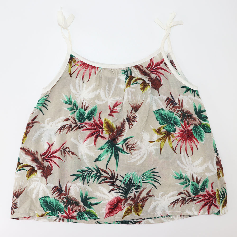 Troi Zenfants Lucie Toddler Palm Leaf Print Summer Dress