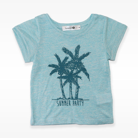 Troi Zenfants Girls Edith Turquoise Knit Jersey Dress Size 6