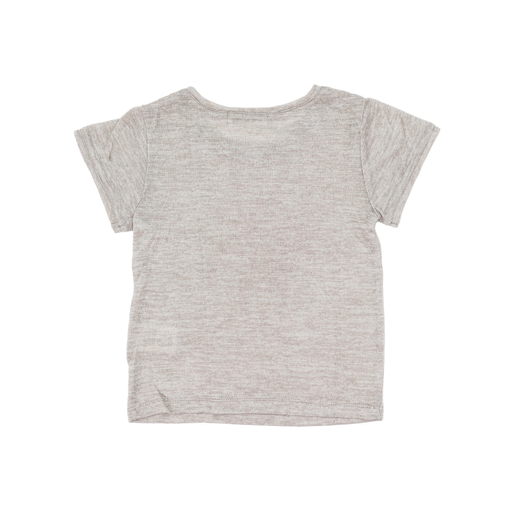 Troi Zenfants Edith Beige Jersey Cotton Dress for Girls