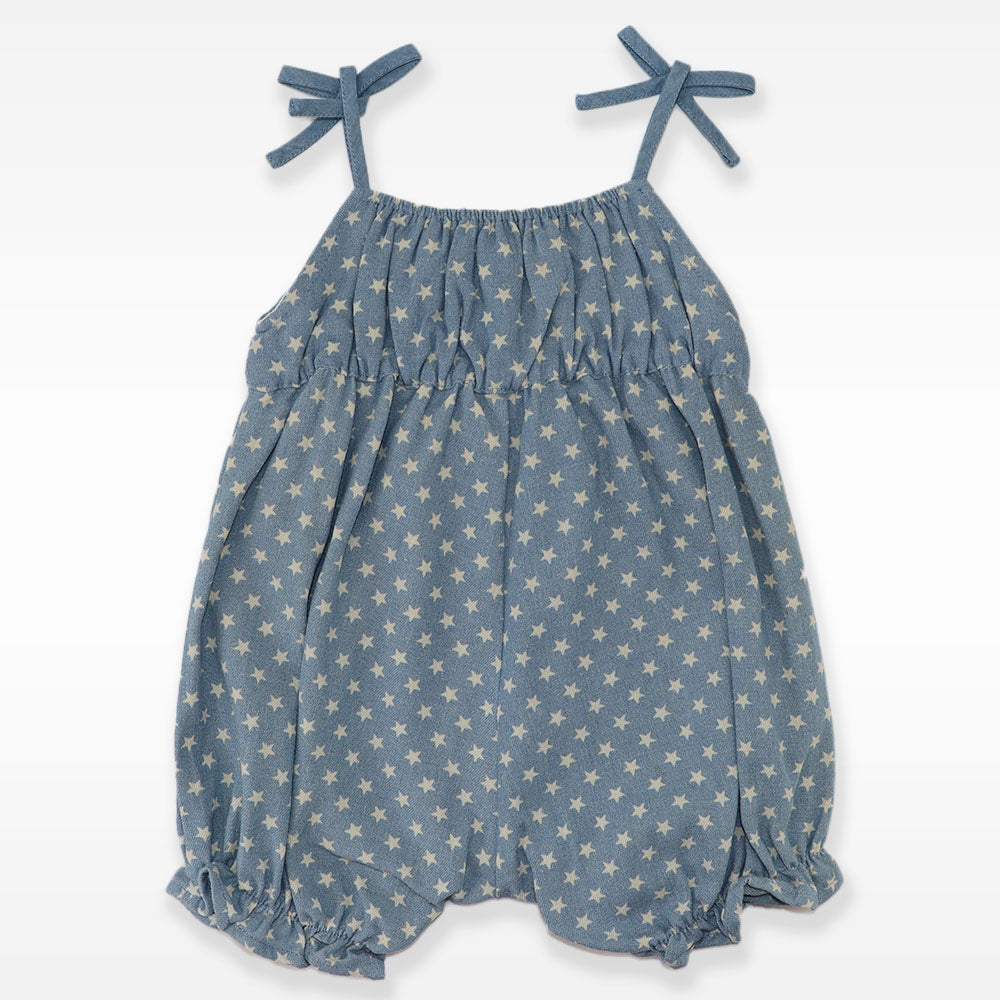 Troi Zenfants Thea Denimstar Blue Star Pattern Baby Shorts
