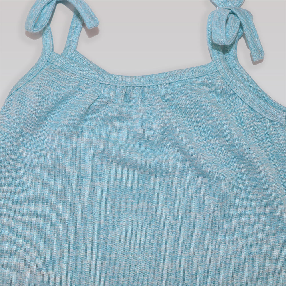 Troi Zenfants Joy Turquoise Jersey Dress for Baby Girls