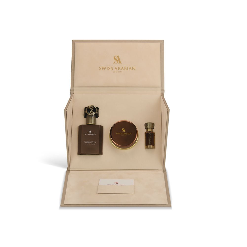 Swiss Arabian Tobacco 01 Luxury Fragrance Gift Set Trio Collection