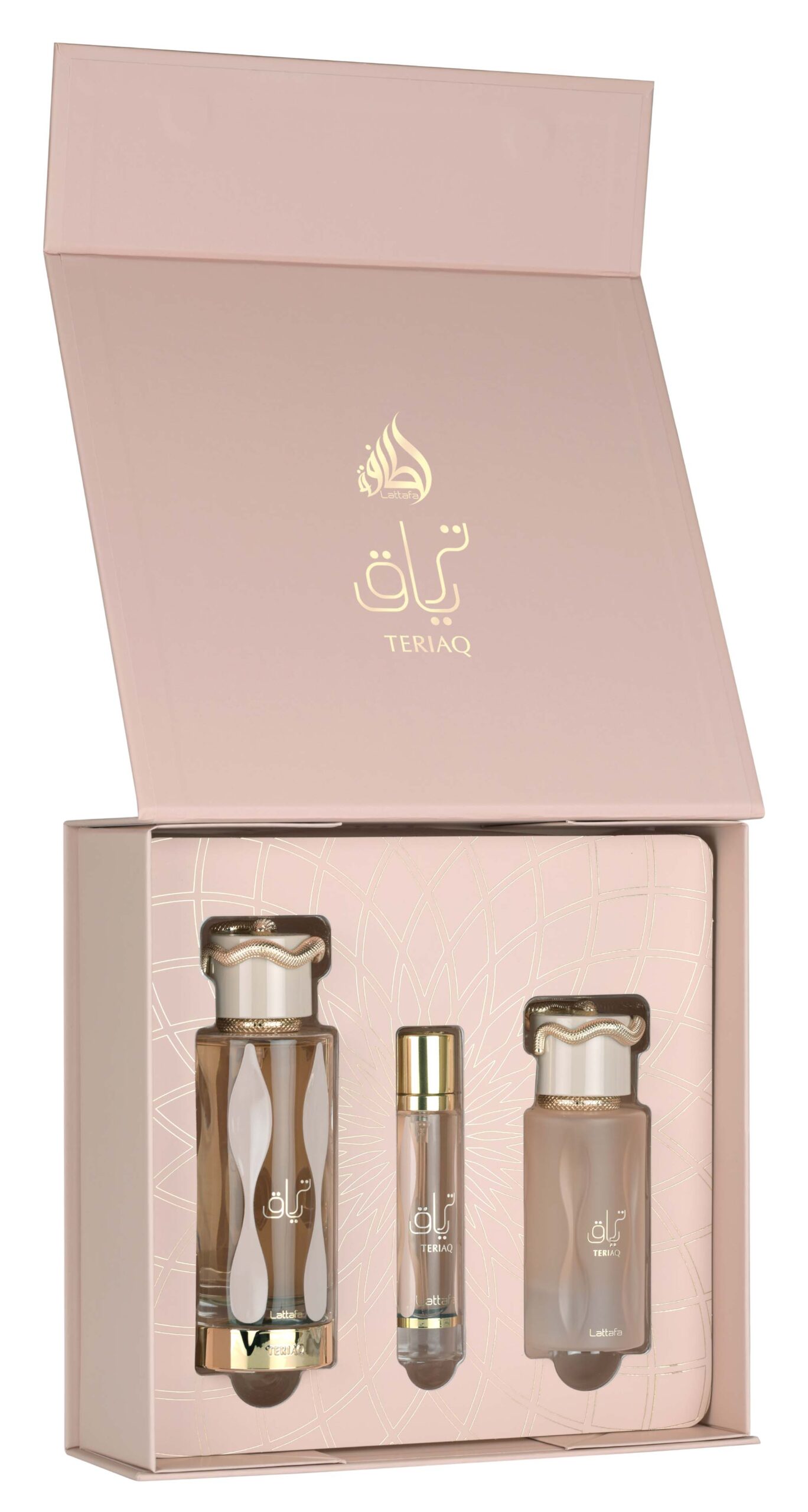 Lattafa Teriaq Luxury Three Piece Fragrance Gift Set for Women