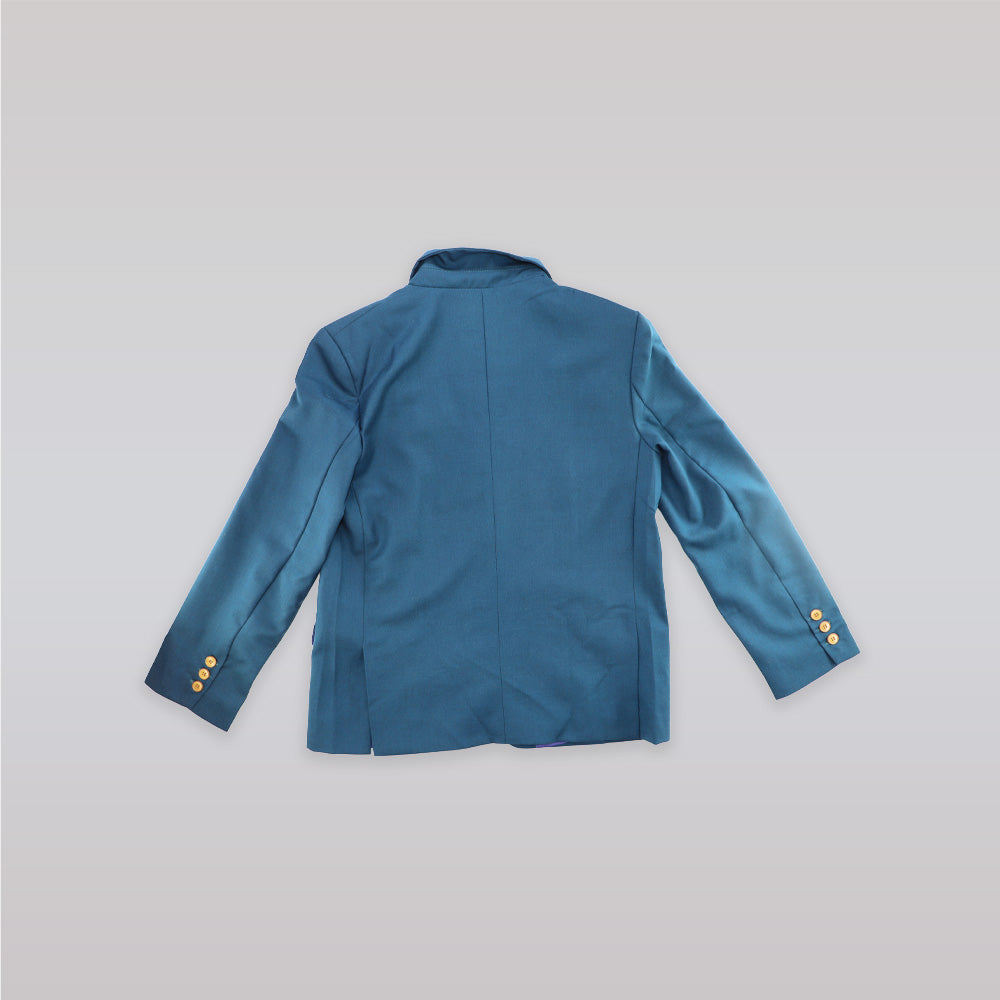 Unruly Blue Boys Navy Fine Wool Formal Suit Jacket