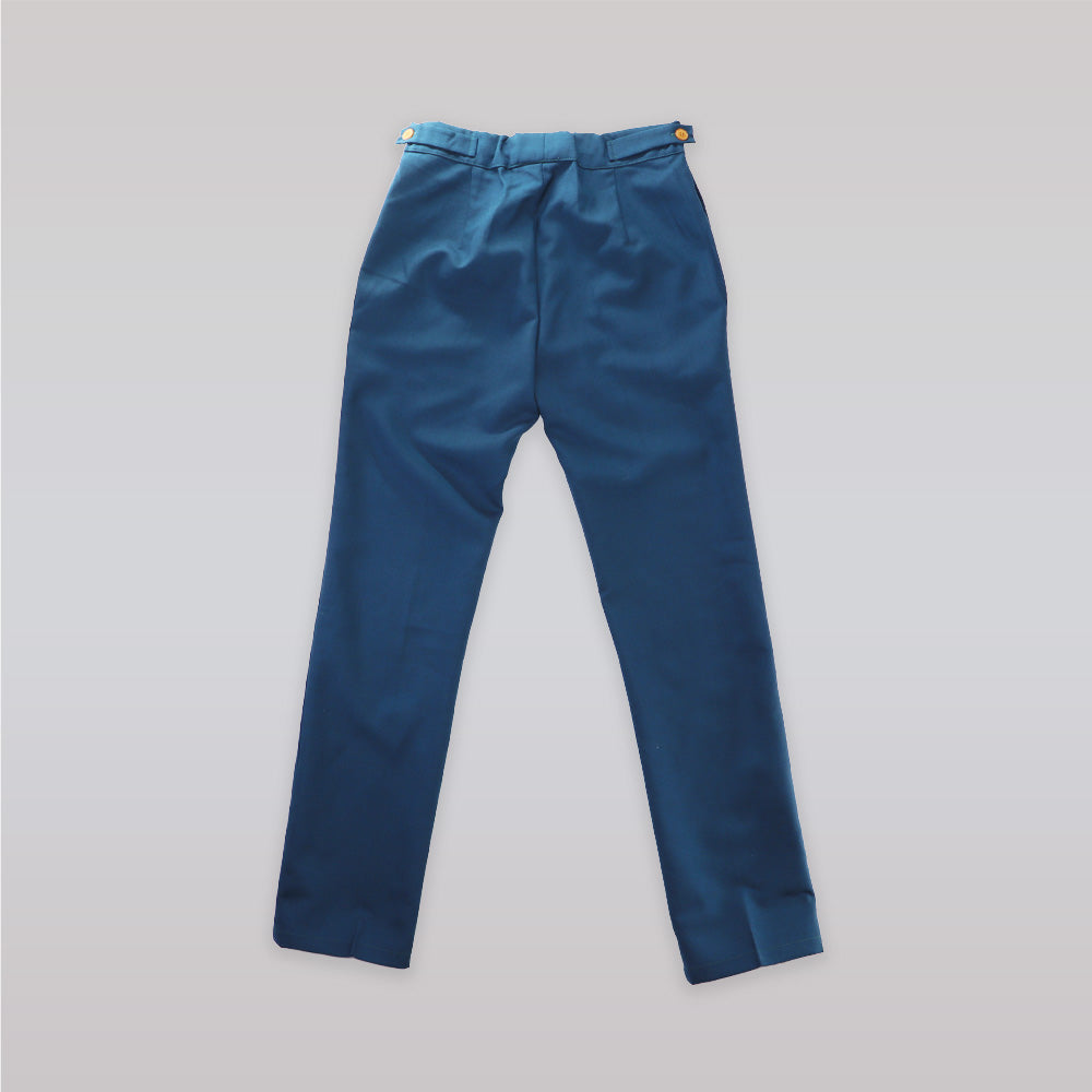 Unruly Blue Boys Navy Fine Wool Formal Suit Trousers