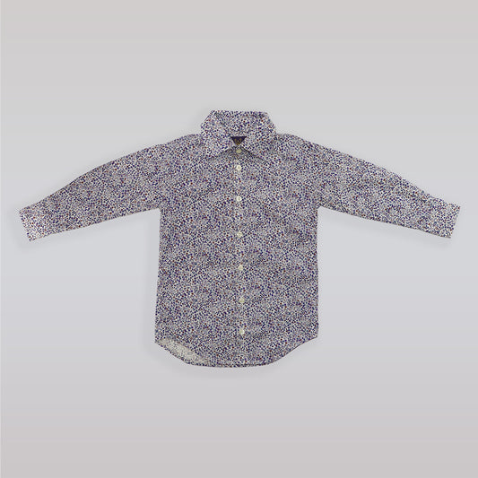 Unruly Blue Girls Liberty Purple Sky Floral Cotton Dress