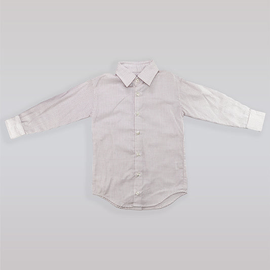 Unruly Blue Boys Red Checkered Long Sleeve Cotton Formal Shirt
