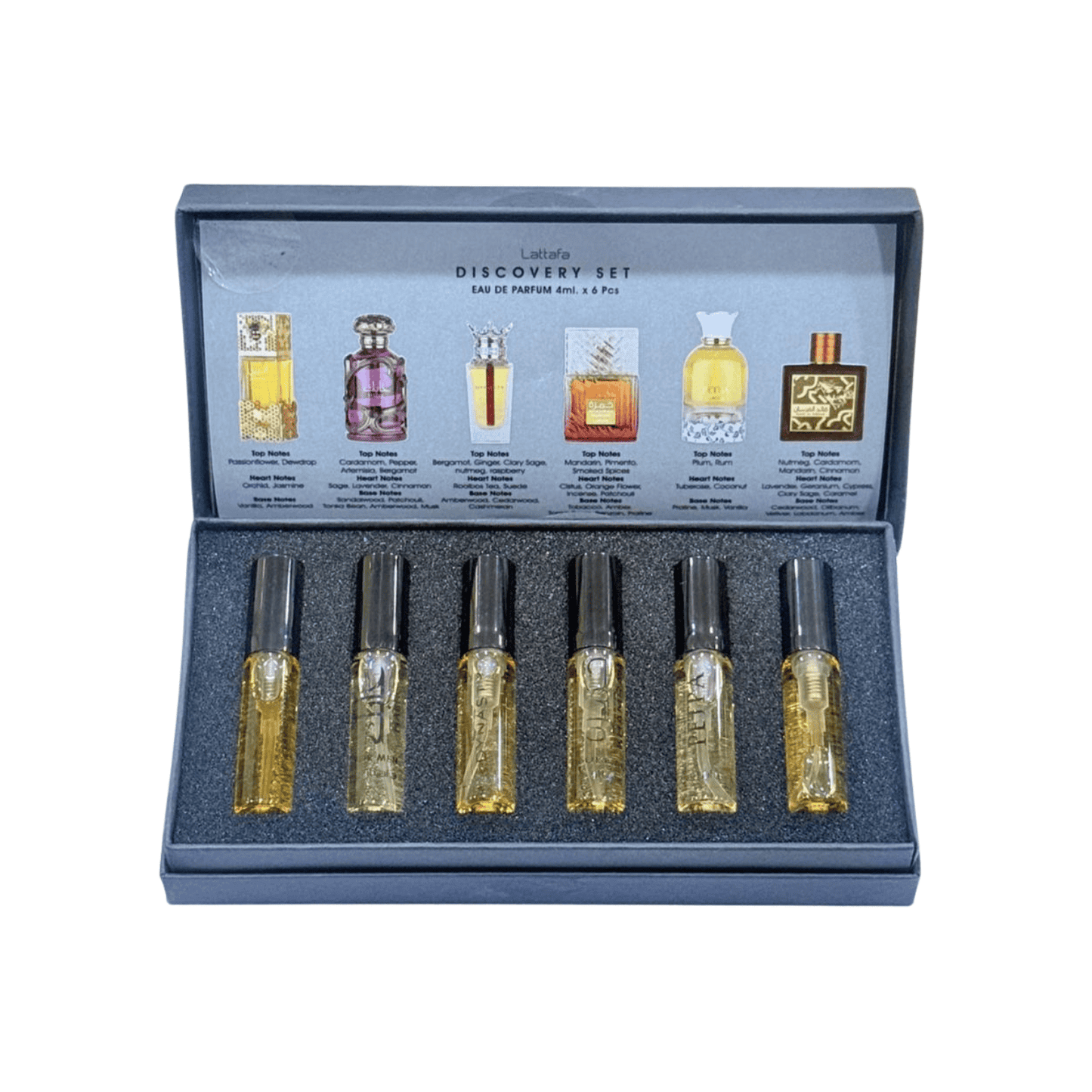 Lattafa Fragrance Discovery Set Volume 3 Six Piece Sample Collection