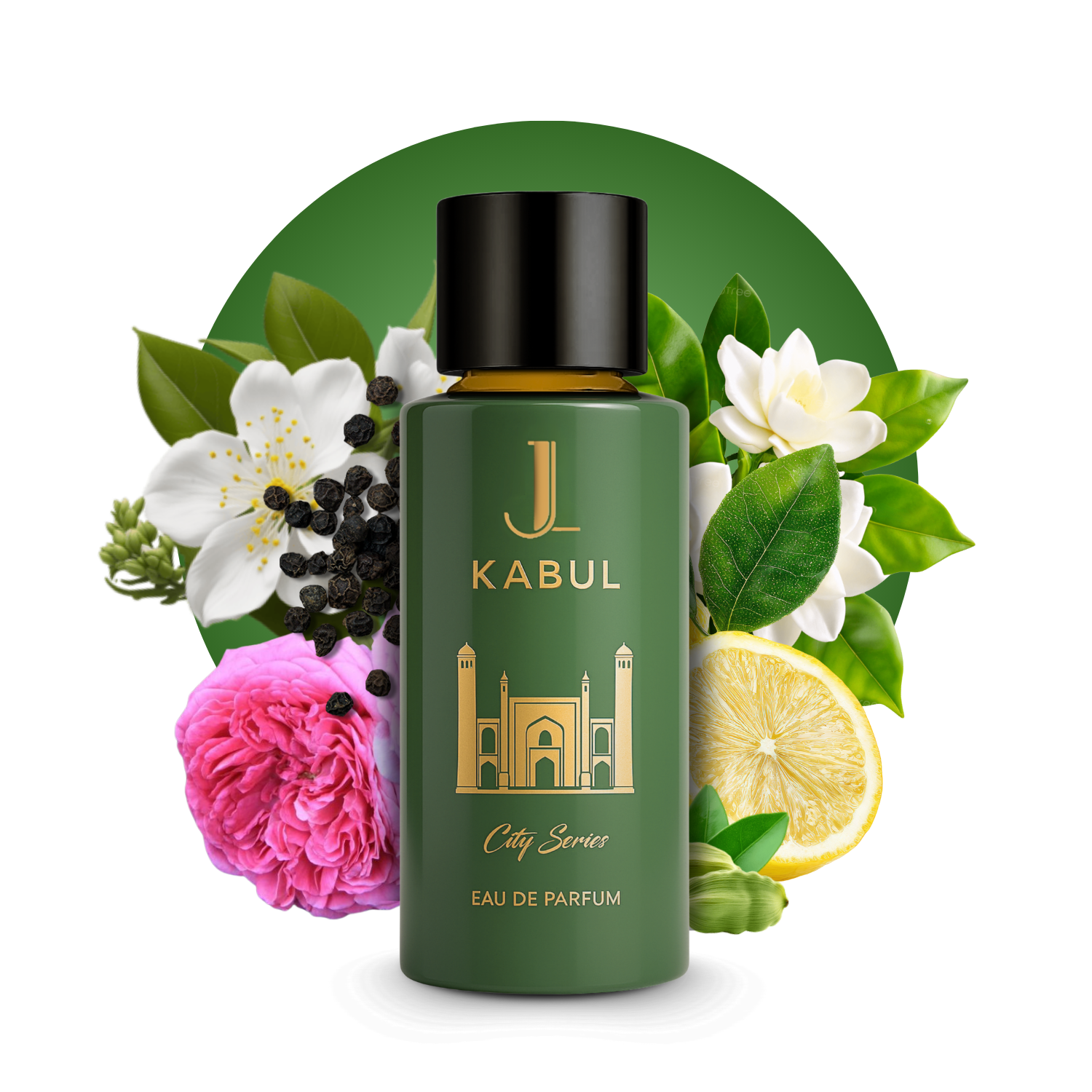 Kabul City Series Eau de Parfum Sophisticated Rose and Sandalwood Fragrance