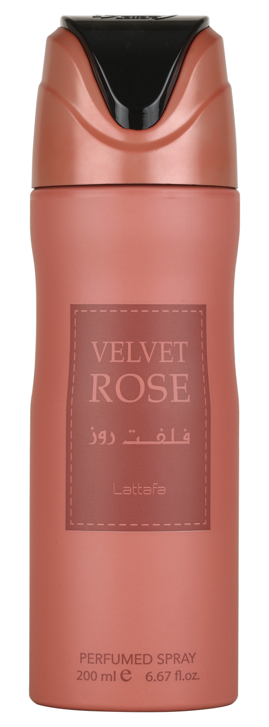 Lattafa Velvet Rose Fragrant Body Deodorant Spray for Women 200ml