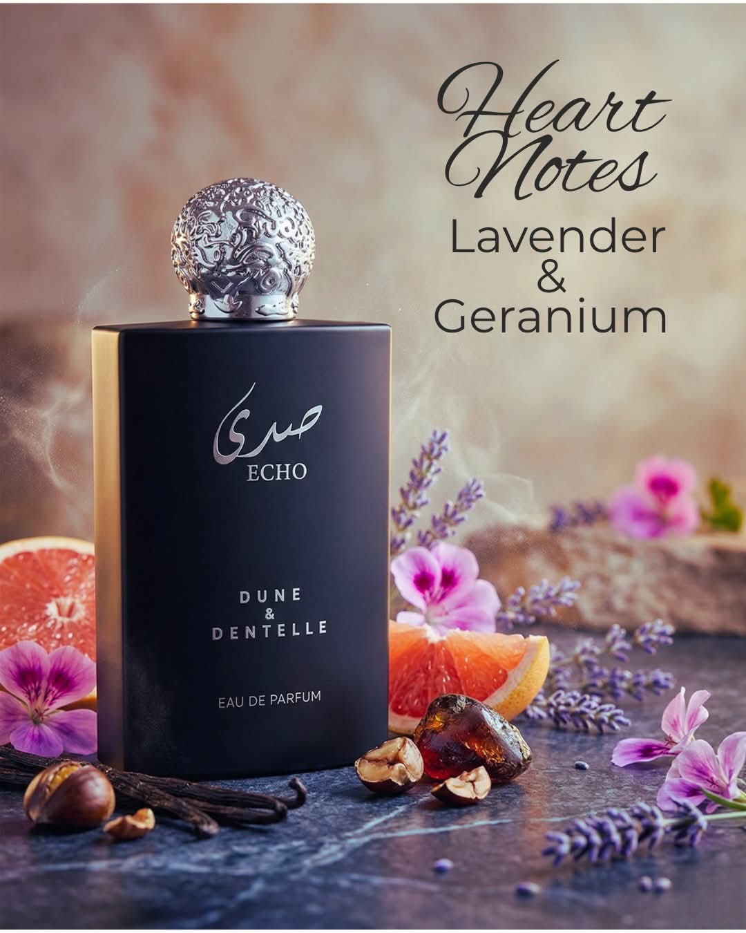 Echo Eau de Parfum – Grapefruit, Lavender & Warm Vanilla Chestnut