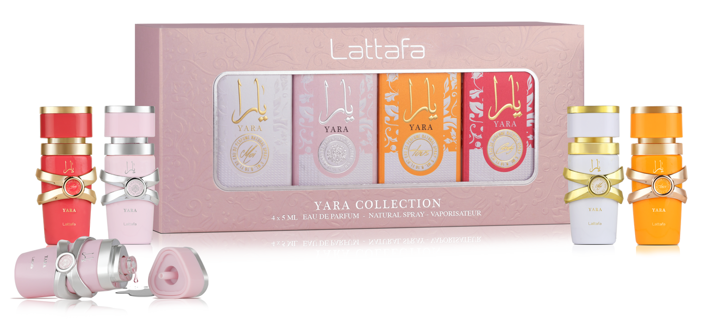 Lattafa Yara Collection 4-Piece Mini Perfume Gift Set 5ml