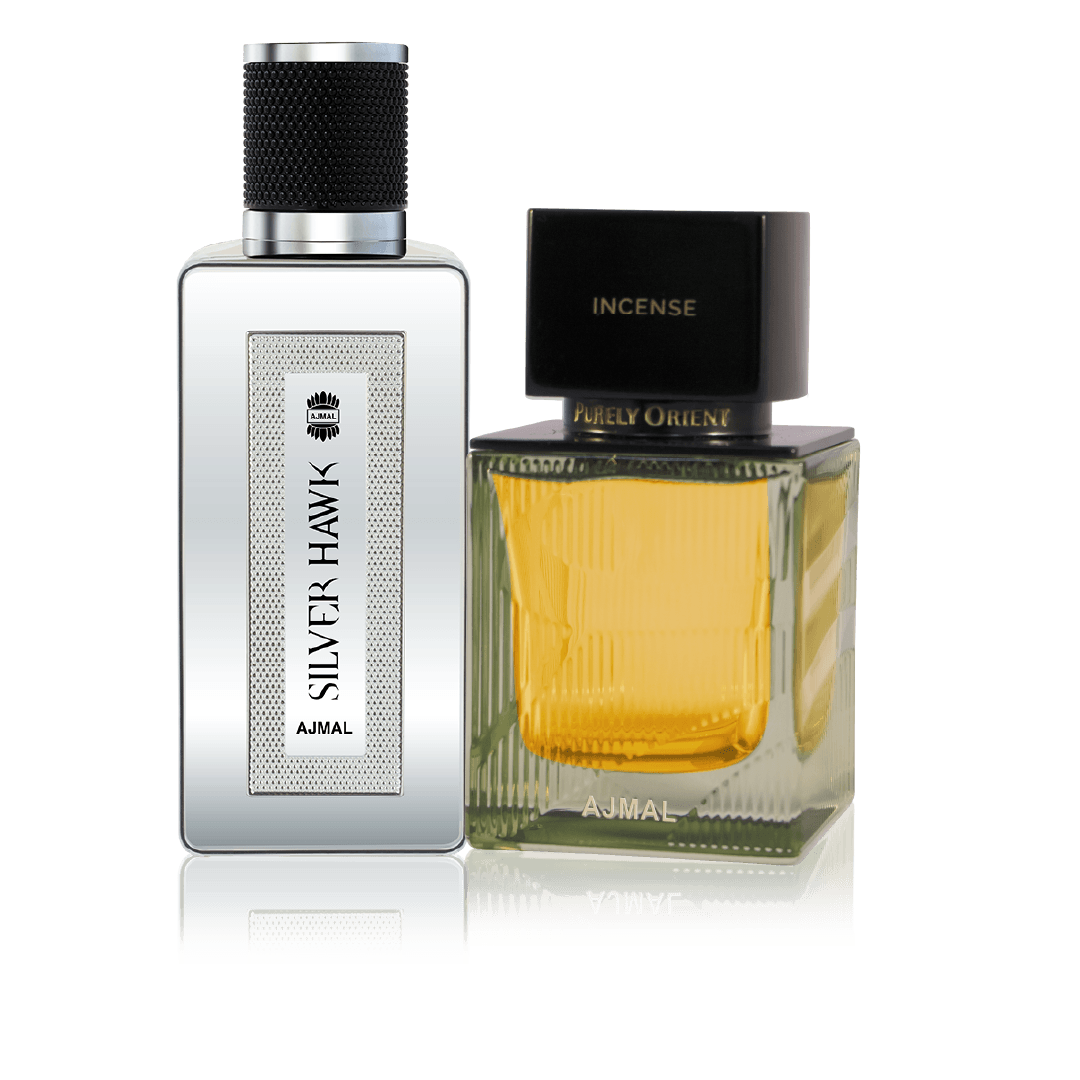 Ajmal Silver Hawk and Purely Orient Luxury Fragrance Gift Set
