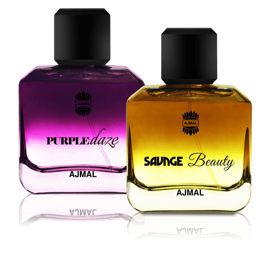 Ajmal Purple Daze and Savage Beauty Unisex Eau De Parfum Duo